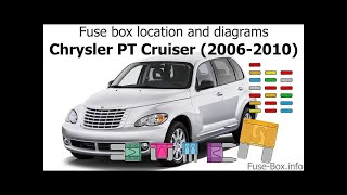 FUSIBLES EN ESPAÑOL CHRYLER PT CRUISER - YouTube