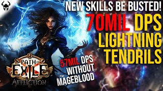 70MIL DPS Lightning Tendrils Delver | THIS SKILL IS DISGUSTING!!! | PoE 3.23 Affliction