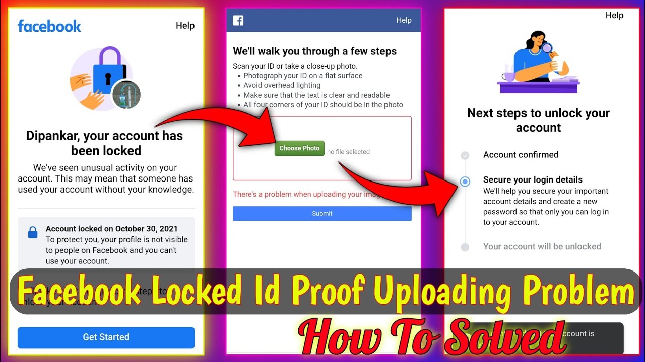 Facebook Account Locked Identity Uploading Problem Confirm Your Identity Upload Problem YouTube