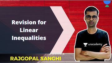 Revision for Linear Inequalities | JUST CA Foundation | Rajgopal Sanghi