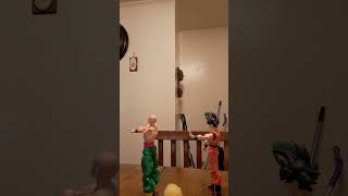 Tien vs Goku #dbz #stopmotion #goku