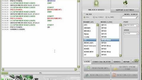 LG KP500new unlock with Micro-box - www.micro-box.com