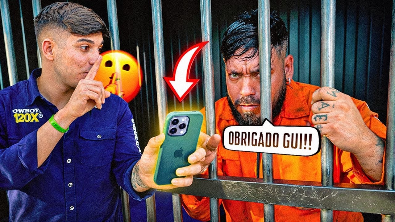 MEUS AMIGOS LEVARAM TELEFONES PARA MIM NA CADEIA !!!