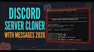 Information Discord Server Cloner With Messages + Media Working 2026 | GenZ Development News