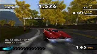 Burnout Dominator Longplay [PCSX2] (All Gold Medals)