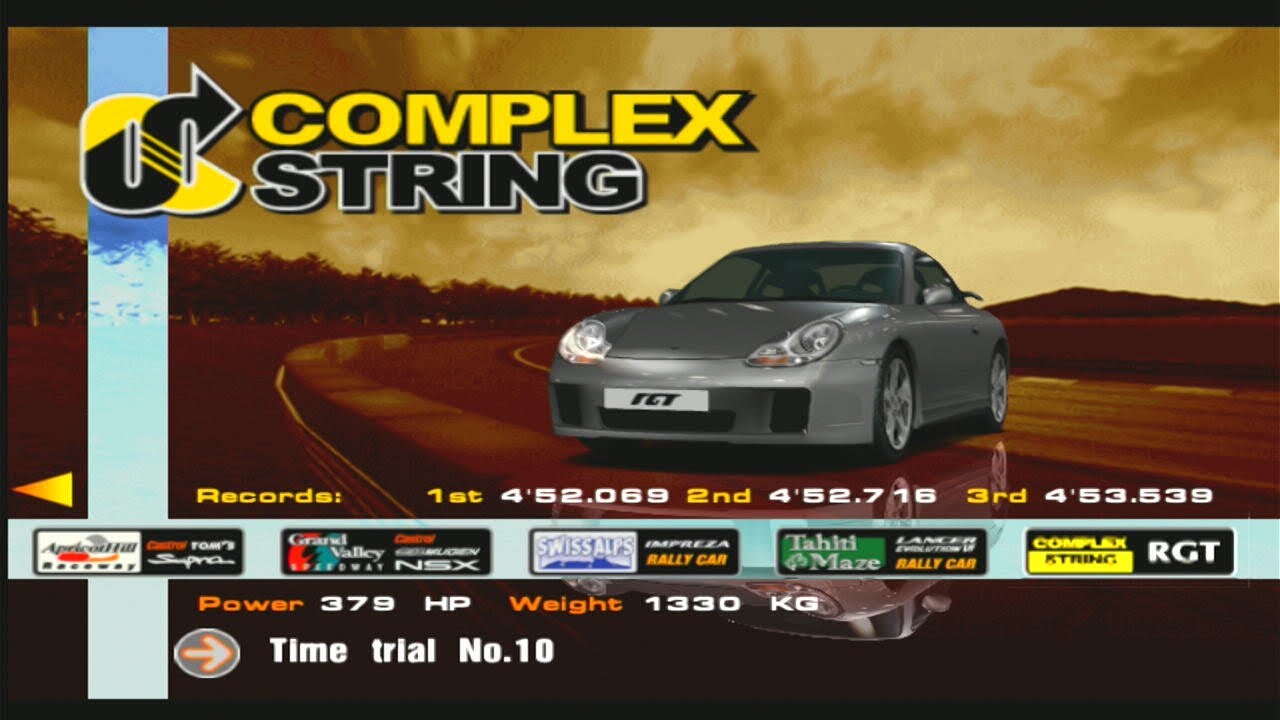 Gran Turismo 3 | Modo Arcade | Time Trial No.10 | 4'52.069 @ Complex ...