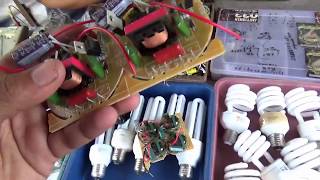 Belajar servis lampu part 1. Mengenal komponen mesin lampu hemat energi ,mudah sekali!!