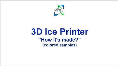 3D ice printer (colored ice)