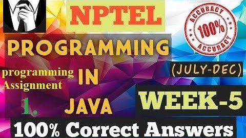 programming in java-Nptel week 5||Programming assignment 1 nptel||NPTEL JAVA SOLUTION ||July 2021