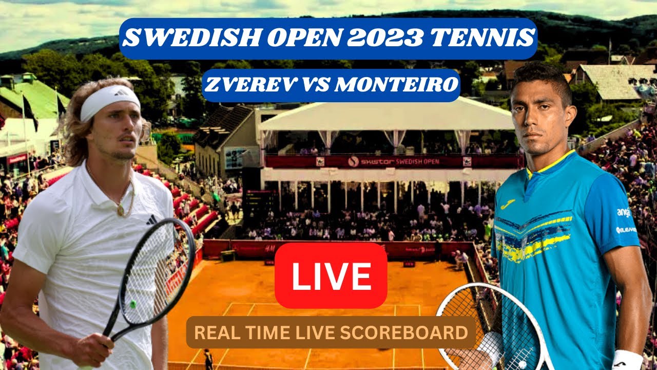 Alexander Zverev Vs Thiago Monteiro LIVE Score UPDATE Today Swedish Open Tennis Game Jul 20 2023