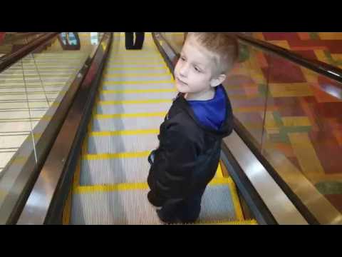 LEARNING TO USE THE ESCALATOR PART 3!!! - YouTube