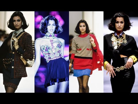 Yasmeen Ghauri - Fall/Winter 1991-92 - YouTube