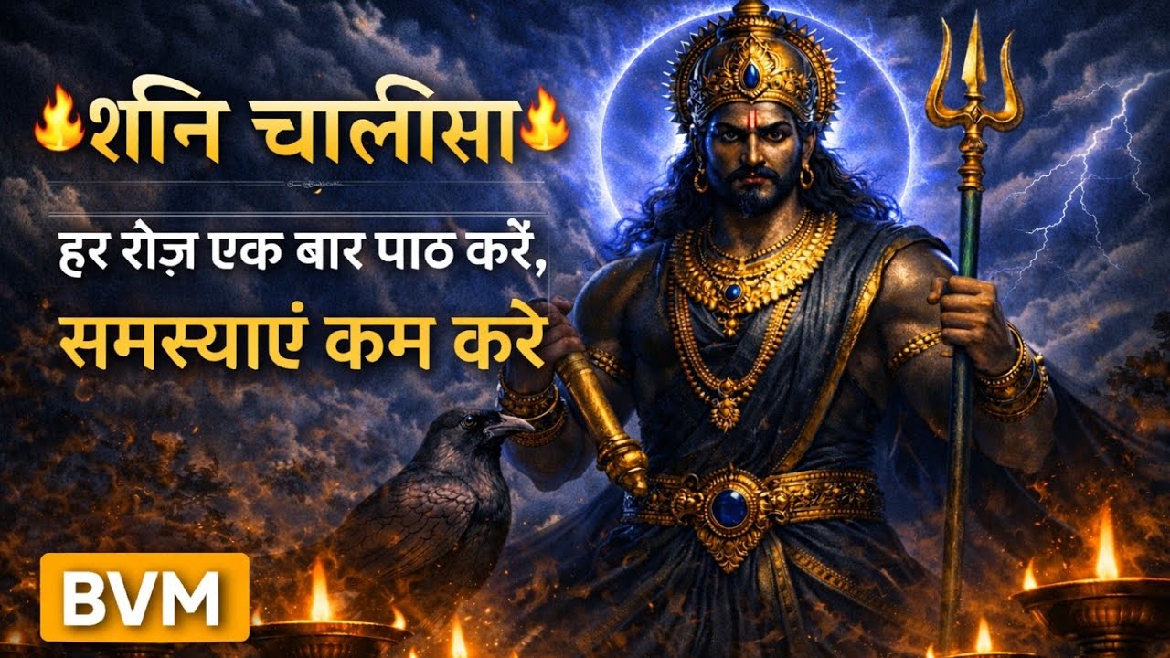शनि चालीसा | Shani Chalisa Full | Powerful Shani Bhajan | BVM