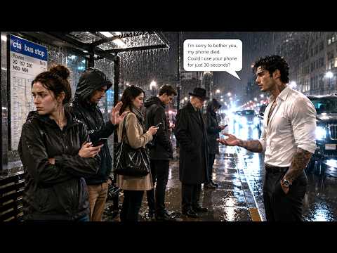 She Let a Stranger Use Her Phone in the Rain — The Mafia Boss Never Forgot Her Kindness