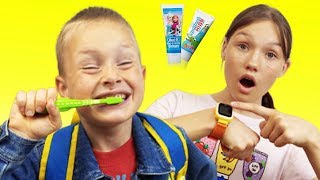 Put on Your Shoes and Go to Shcool kids educational song from Alex and Nastya