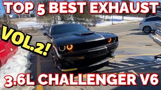 Top 5 BEST EXHAUST Set Ups for Dodge Challenger 3.6L V6 (Vol.2)!