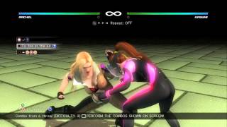 Dead or Alive 5: Last Round - Rachel Combo Challenge [60 FPS]