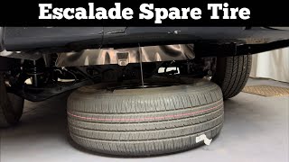 2021 - 2024 Cadillac Escalade Spare Tire Location - How To Remove Spare & Jack - Change Flat Tire