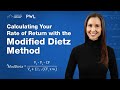 Calculating Your Rate of Return with the Modified Dietz Method