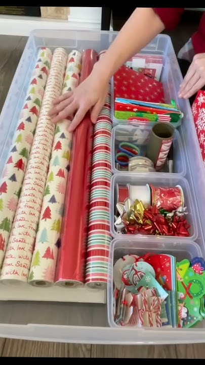 Set up a Christmas wrapping cart w me ;) #christmaswrapping