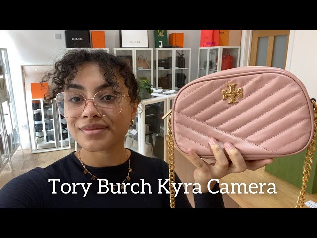 Tory Burch 60227 Kira Chevron Camera Bag Pink Moon