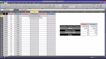 Converting Variables into T Scores in Excel