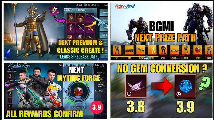 3.9 UPDATE 😱 NEXT MYTHIC FORGE ALL REWARDS /NO GEM CONVERSION IN 3.9/NEXT PRIZE PATH & PREMIUM LEAKS