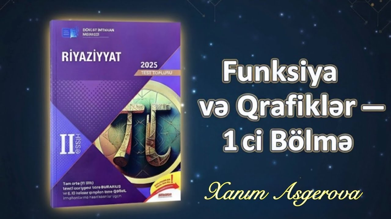 Funksiya və Qrafiklər | y=kx+b funksiyası yeni 2025 Test toplusu