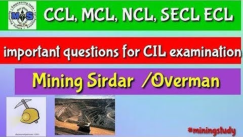 Overman || mining  sirdar important question  ||#miningstudy  ecl,ccl,wcl,mcl, mining vacancy 2022