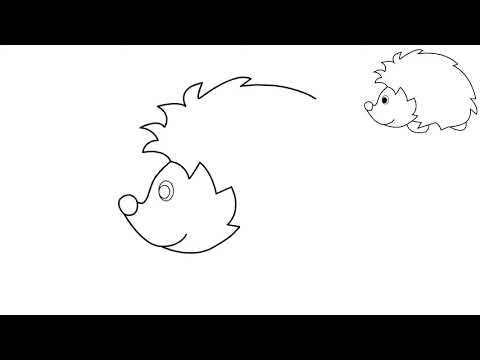 Видео: Как да нарисуваме таралеж