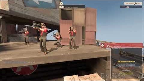 A standard start to PL_Upward in TF2, Count the snipers.