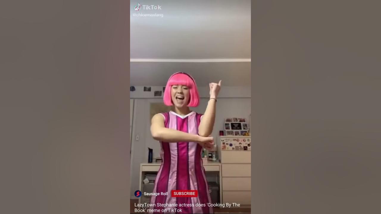 Lazytown Stephanie Actress Does “cooking By The Book”meme On Tiktok 