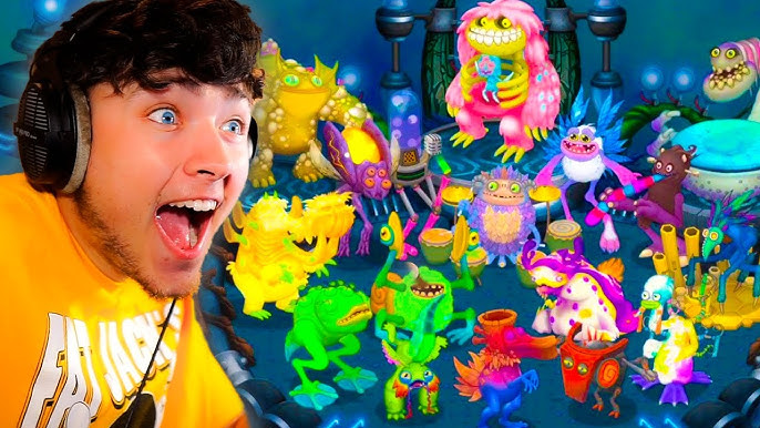 Wublin Island, 5th Yeau, big Blue Bubble, my Singing Monsters, critique,  review, anniversary, Net, Robot, wikia