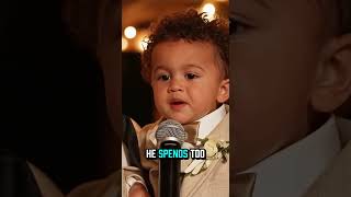 His son's response about him had everyone laughing #wedding #funny #parenting