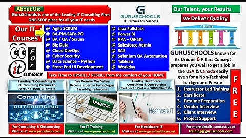GURUSCHOOLS Hosted - Various IT Training Courses for FREE - An Overview