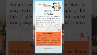 Entrena tu oído en inglés: Mi gatita mascota 🐈 (NIVEL A1) #aprenderingles #inglesrapidoyfacil #ti...