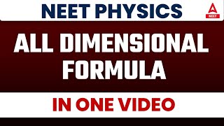 All Dimensional Formula in One Video for NEET Physics, 2 Questions पक्के | By Arshpreet Maam
