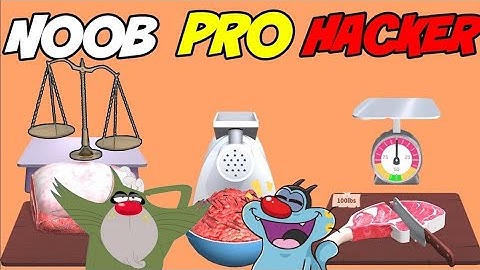 Noob vs Pro vs Hacker - Asmr food cutting ! | Oggy and Jack Playing Asmr Games !