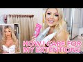 HOW I CARE FOR AND MAINTAIN MY BEAUTYWORKS CLIP IN EXTENSIONS | AMY COOMBES