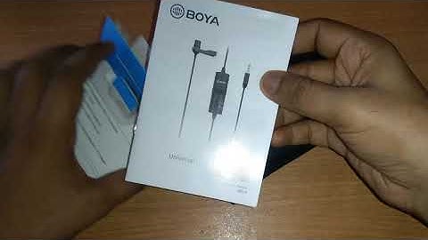 How to use Boya M1 Mic in Camera/PC without Battery + Unboxing Video