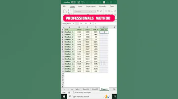 حساب نسبة التغيير بين رقمين في اكسل How 2 Calculate The Ratio Between Two Numbers In Excel Shorts 
