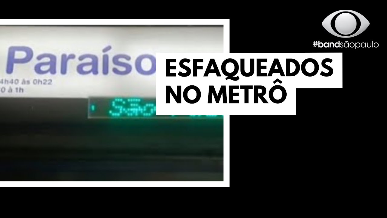 Duas pessoas são esfaqueadas no Metrô