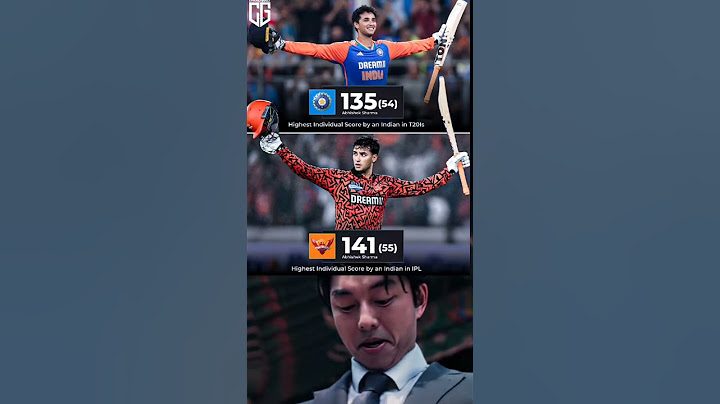 Abhishek Sharma highest individual score by an indian in both T20Is🏏❤️‍🔥 #ipl2025