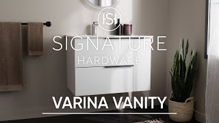 Storage Solutions For The Minimalists Bathroom — The Varina Vanity