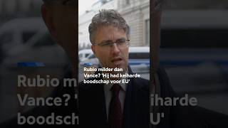 Thumbnail for Rubio milder dan Vance? 'Hij had een keiharde boodschap'