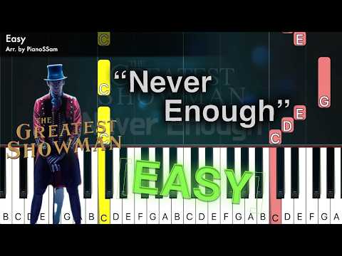 [Easy] Never Enough - The Greatest Showman | Piano Tutorial