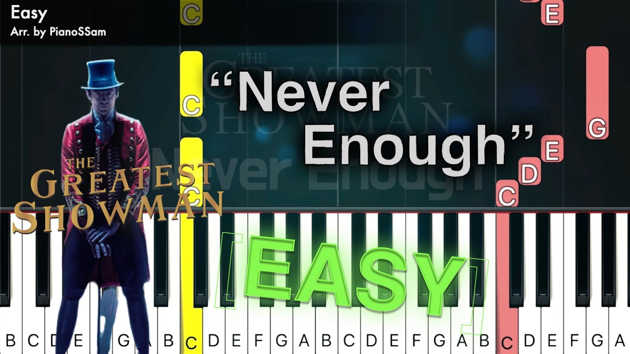 [Easy] Never Enough - The Greatest Showman | Piano Tutorial