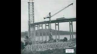 Bygget av Almöbron (Tjörnbron)År 1959Foto Svenska Dagbladet