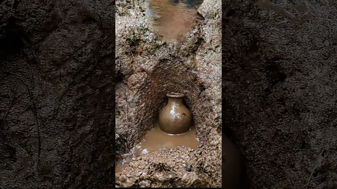 Work Hard Finding Ancient Gold in Clay Vase | Clean Gold Bars, Satisfying Mining AI ASMR 