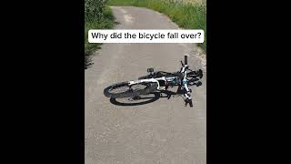 Why did the bicycle fall over